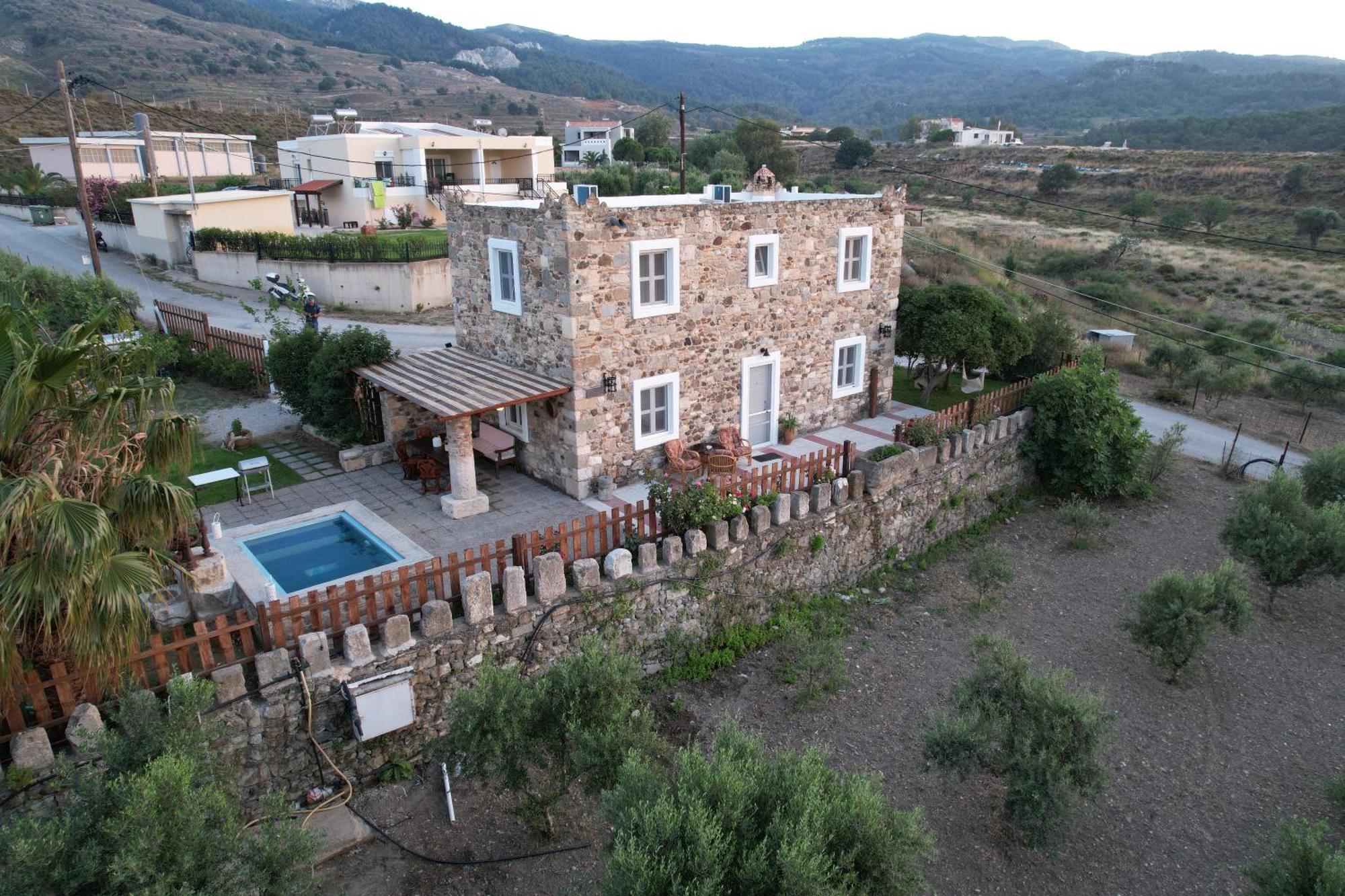 Traditional Kos Villa With Swimming Pool, Lawn Yard And Bbq Екстер'єр фото